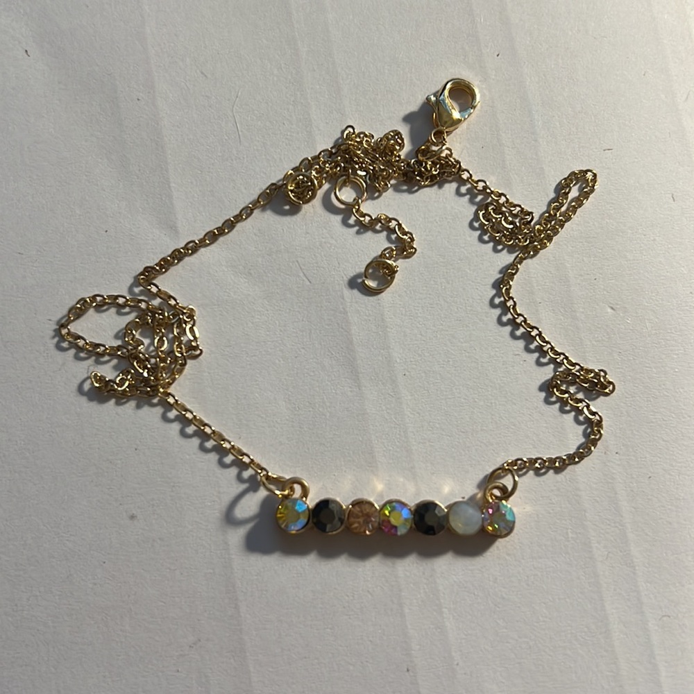 RHINESTONE CHOKER NECKLACE | FREE SHIPPING - Picture 2 of 3